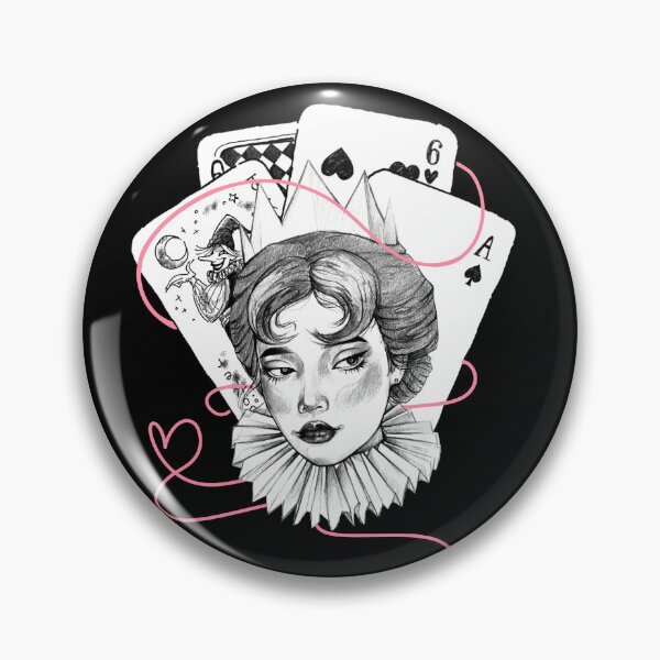 Artikelvorschau, Pokerkarten Königin entworfen und verkauft von FarieArt.