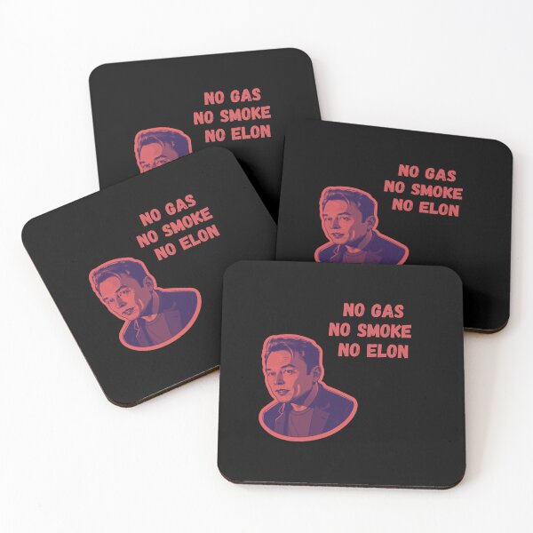 Item preview, No Gas No Smoke No Elon - car stickers posters designed and sold by CapriCreatives.