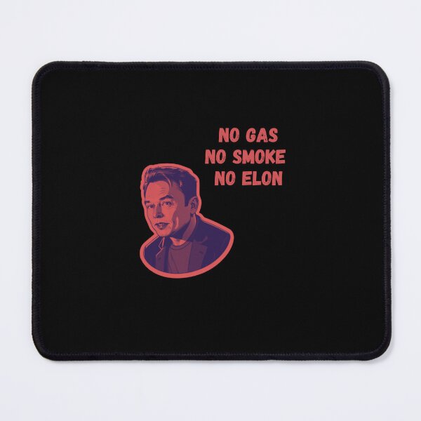 Item preview, No Gas No Smoke No Elon - car stickers posters designed and sold by CapriCreatives.