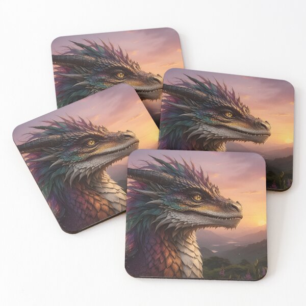 Item preview, Guardian Spirit: Welsh Sunset Dragon, Y Ddraig Goch designed and sold by ACuriousshoppe.