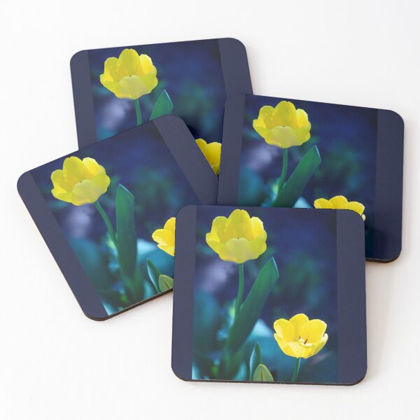 Item preview, Two yellow tulips on nature background designed and sold by olena2552.