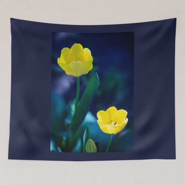 Item preview, Two yellow tulips on nature background designed and sold by olena2552.