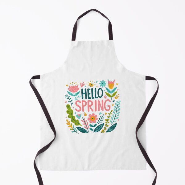 Item preview, Colorful Hello Spring cute floral wreath design designed and sold by Kalpa.