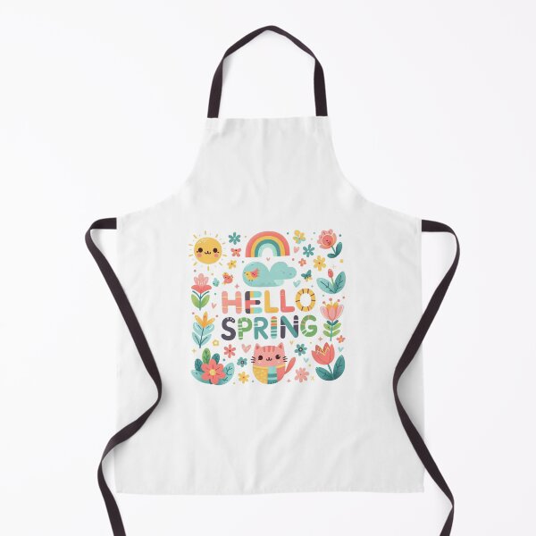 Item preview, Colorful Hello Spring cute floral wreath design designed and sold by Kalpa.