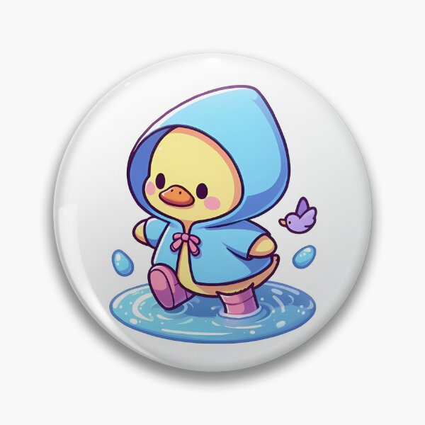 Item preview, Cute duckling with raincoat designed and sold by WorkFurHire.
