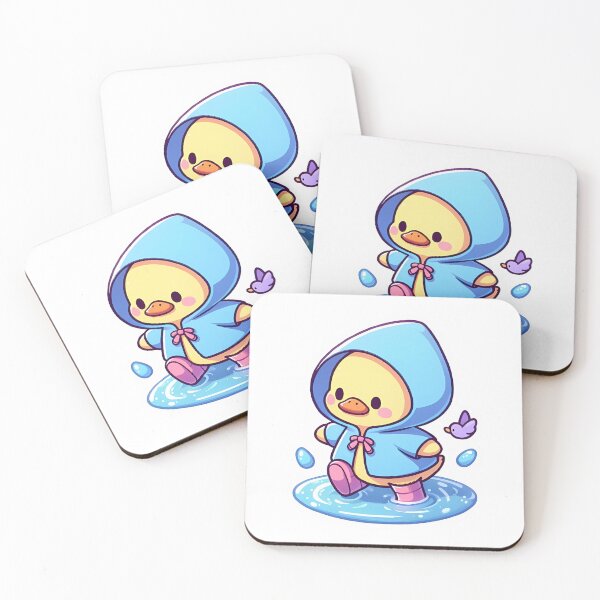 Item preview, Cute duckling with raincoat designed and sold by WorkFurHire.