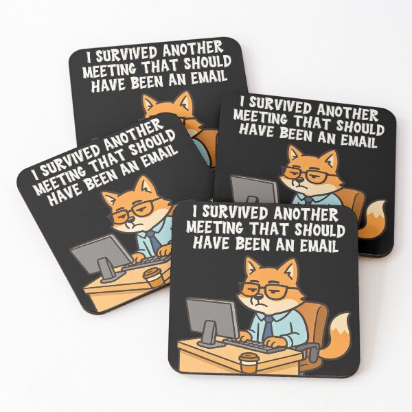 Item preview, Funny IT Office Humor Meeting Survival Cartoon designed and sold by BogskyShop.