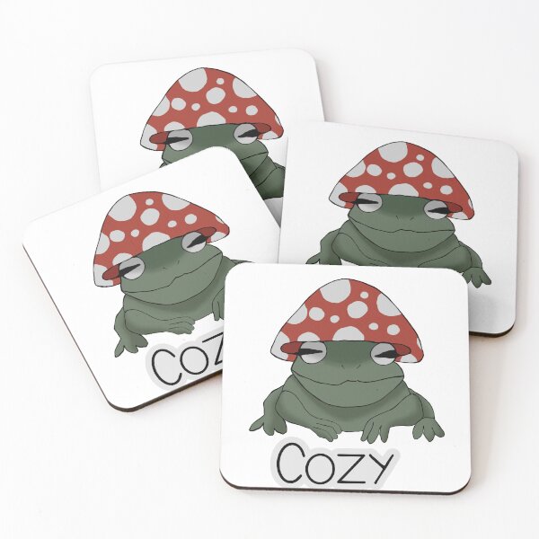 Item preview, Cozy Mushroom frog - Cottagecore Vibes designed and sold by AniMayation.