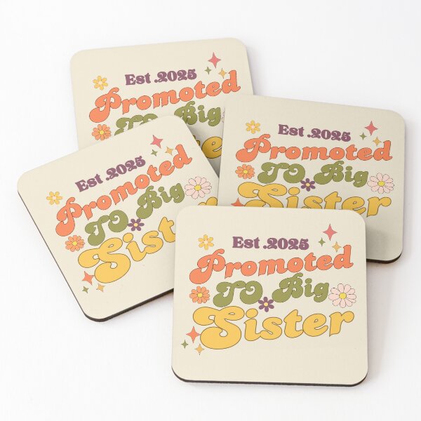 Item preview, Promoted to Big Sister 2025 | Cute Pregnancy Announcement designed and sold by Guess4best.