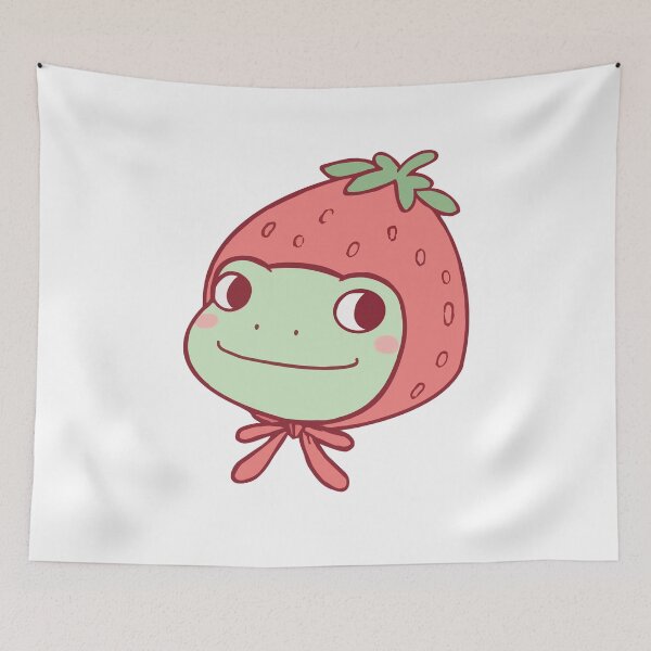 Item preview, Frog Head Strawberry Hat  designed and sold by Gkinoki.