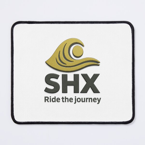 Vista previa del artículo con la obra «SHX Ride the Journey | Logotipo dorado minimalista premium», diseñado y vendido por shxbrand.