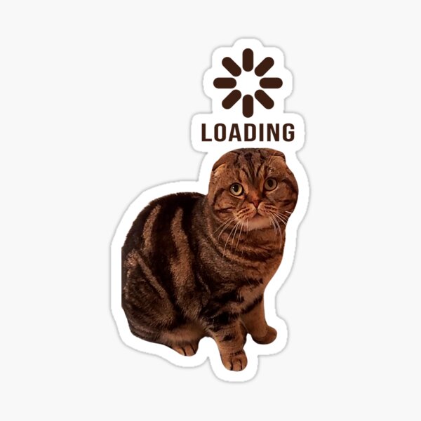 Artikel-Vorschau von Katzen-Meme-Aufkleber, designt und verkauft von Marcel the Cat.
