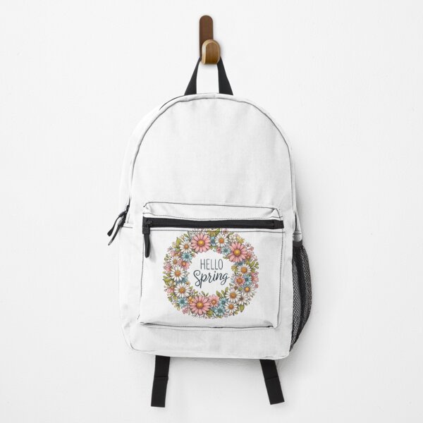 Vista previa del artículo con la obra «Diseño de corona floral linda y colorida de Hola Primavera», diseñado y vendido por Beloved16.