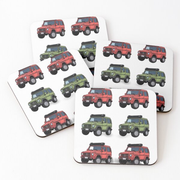 Item preview, G class g wagon red green car designed and sold by Nagikseyanart.