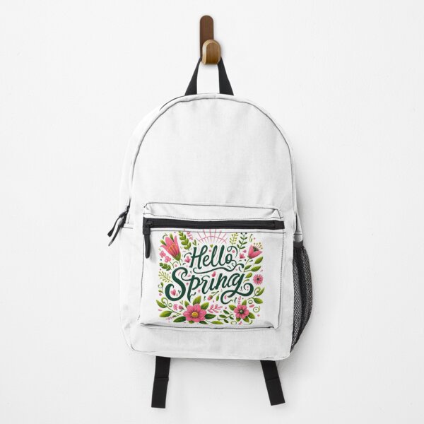 Vista previa del artículo con la obra «Diseño de corona floral linda y colorida de Hola Primavera», diseñado y vendido por Beloved16.