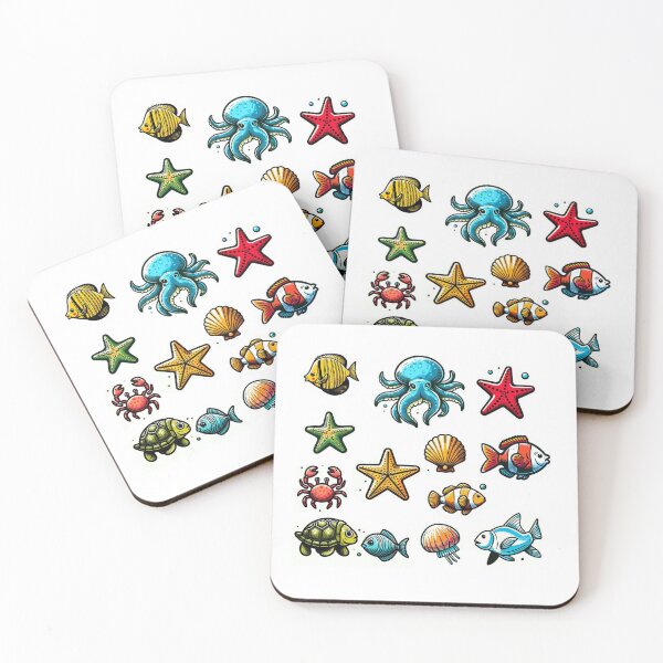 Item preview, Cute Small Beach Animals – Fun Coastal Design for Clothing, Accessories, and Perfect Gifts for Beach Lovers and Travelers designed and sold by knalpot-design.