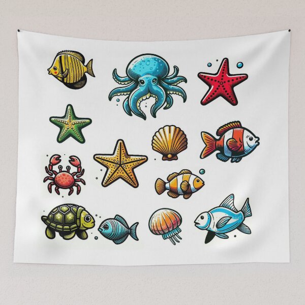 Item preview, Cute Small Beach Animals – Fun Coastal Design for Clothing, Accessories, and Perfect Gifts for Beach Lovers and Travelers designed and sold by knalpot-design.