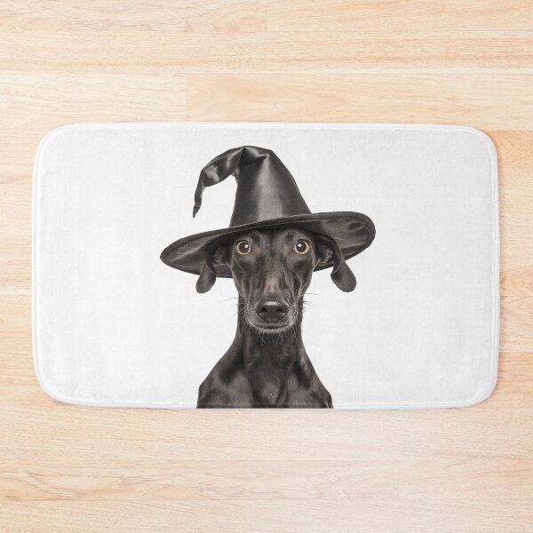 Item preview, Sloughi dog Wearing Halloween Witch Hat designed and sold by LazyOwlStore.