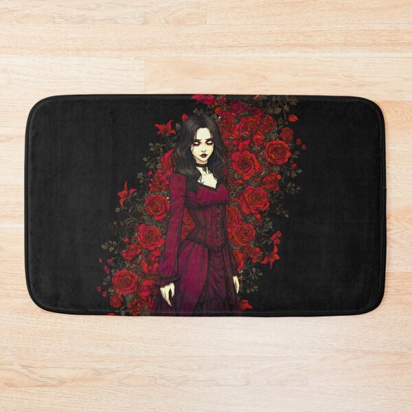 Item preview, Gothic Lady with Crimson Roses designed and sold by PixCthulhu.
