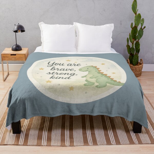 Item preview, Cute Dinosaur Motivation – You Are Brave, Strong, Kind designed and sold by GusiaTreasures.