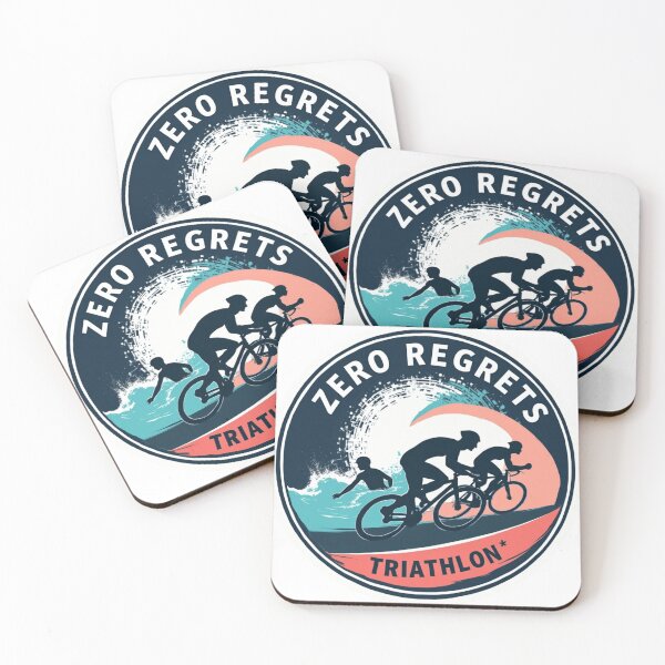 Item preview, Zero Regrets Triathlon – Swim, Bike, Run with No Looking Back designed and sold by Triathlongram.