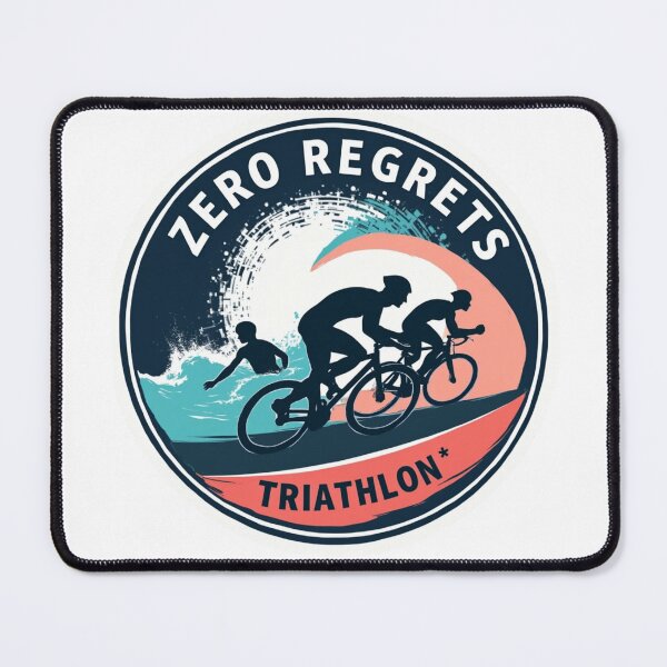 Item preview, Zero Regrets Triathlon – Swim, Bike, Run with No Looking Back designed and sold by Triathlongram.