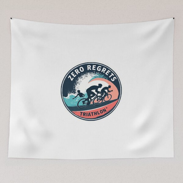 Item preview, Zero Regrets Triathlon – Swim, Bike, Run with No Looking Back designed and sold by Triathlongram.