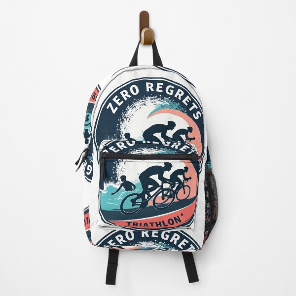 Item preview, Zero Regrets Triathlon – Swim, Bike, Run with No Looking Back designed and sold by Triathlongram.