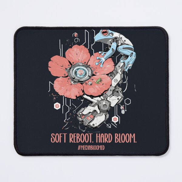 Item preview, Mechafrog Bloomed – Soft Reboot Hard Bloom Design designed and sold by Void & Valor.