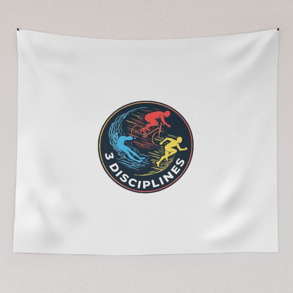 Item preview, 3 Disciplines – Swim, Bike, Run, Repeat designed and sold by Triathlongram.