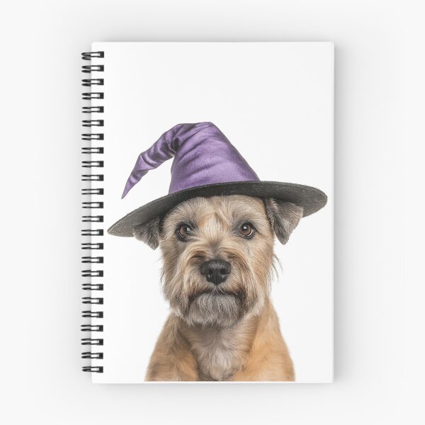Item preview, Soft Coated Wheaten Terrier dog Wearing Halloween Witch Hat designed and sold by LazyOwlStore.