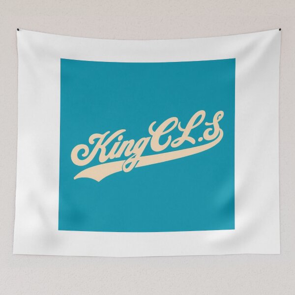 Item preview, King C.L.S Vintage Script | Turquoise Blue | Cream Egg Shell White designed and sold by Kingcls.