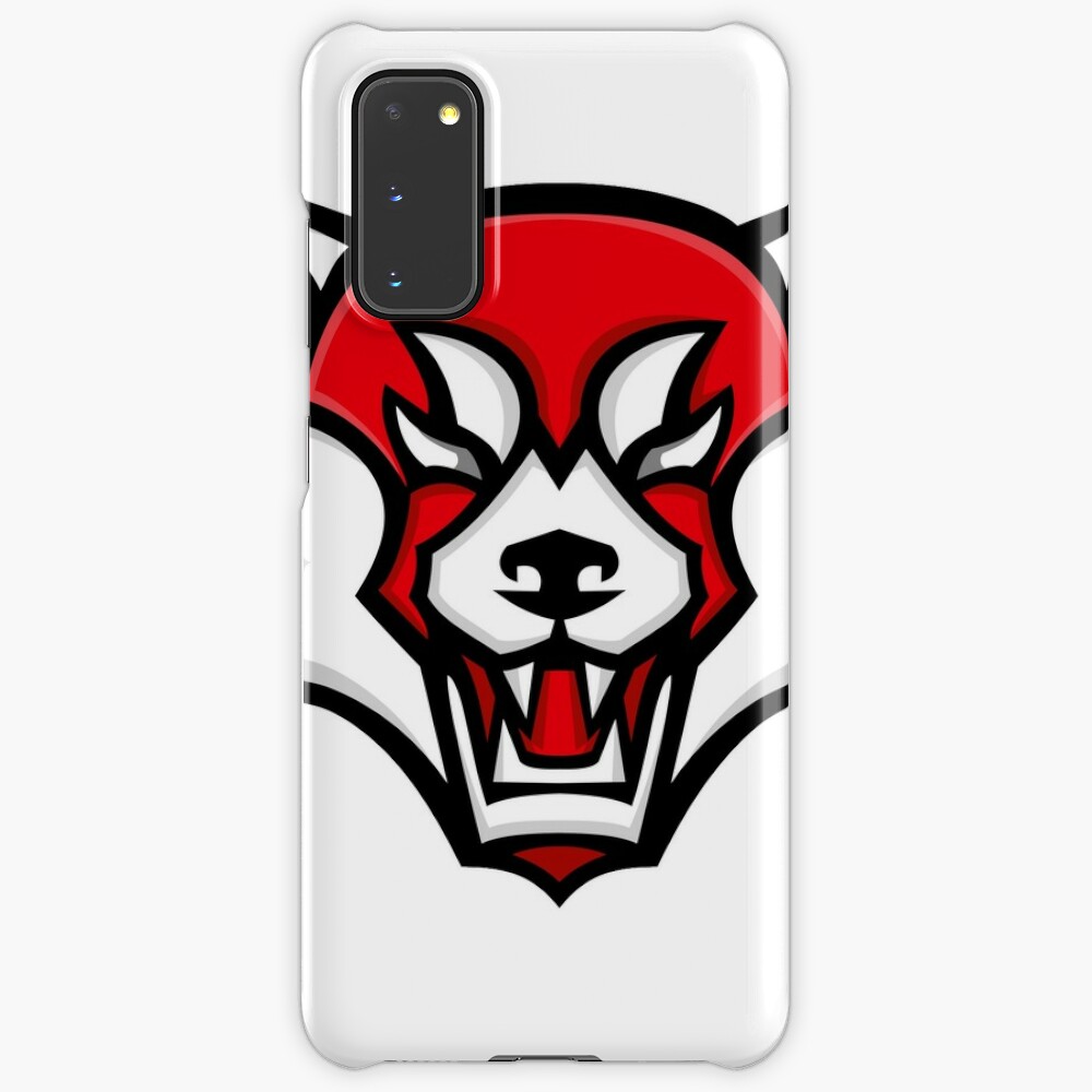 Funda Y Vinilo Para Samsung Galaxy Angry Red Panda Head Mascot De Patrimonio Redbubble