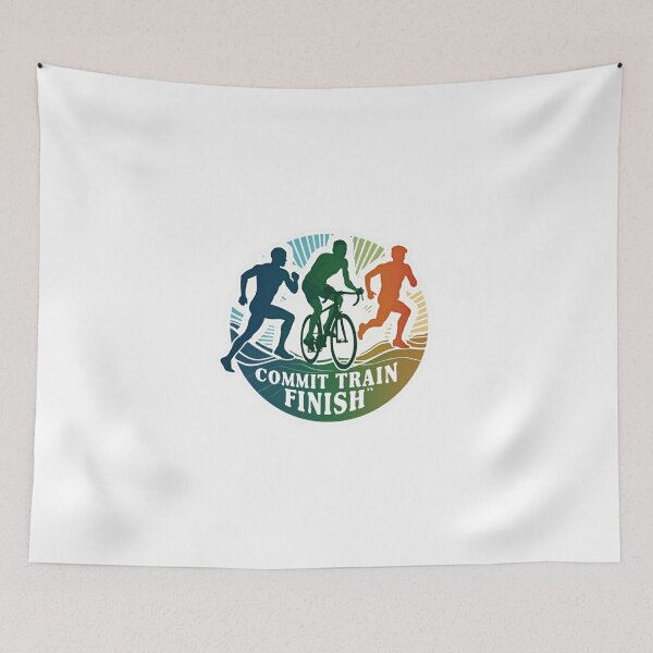 Item preview, Commit, Train, Finish – Triathlete’s Mantra designed and sold by Triathlongram.