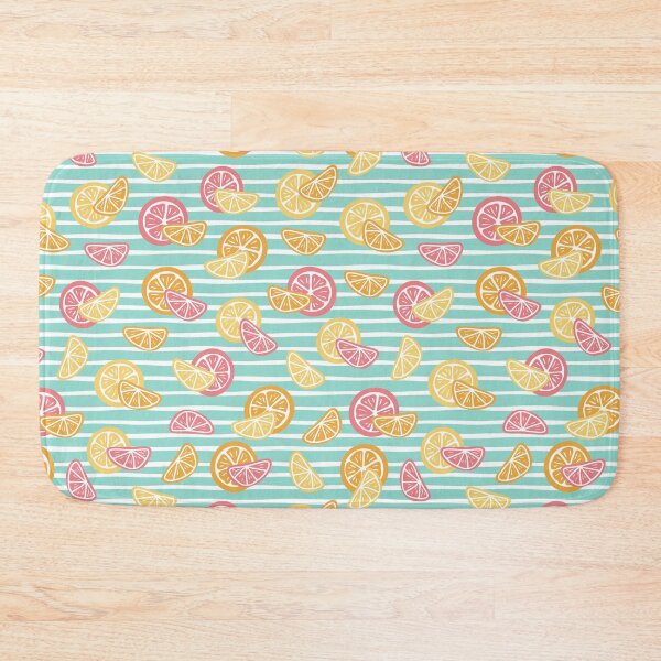 Item preview, bright citrus - light teal designed and sold by Becca Alessi.
