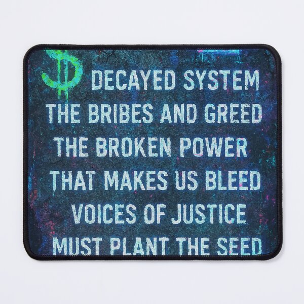 Item preview, Stand Against Corruption: Voices of Rebellion designed and sold by AbstractAnom.