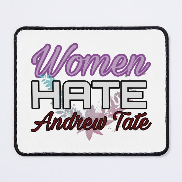 Item preview, Women Hate Andrew Tate Floral Word Art designed and sold by feardeargcrafts.