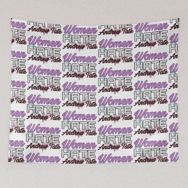 Item preview, Women Hate Andrew Tate Floral Word Art designed and sold by feardeargcrafts.