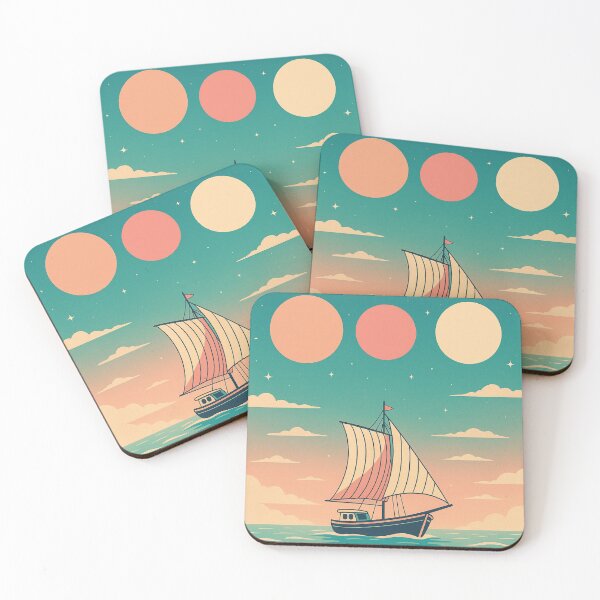 Item preview, Pastel Voyage Under Three Moons designed and sold by Happily Lover.