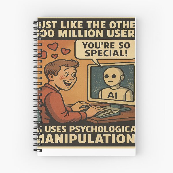 Item preview, Warning Against AI Manipulation designed and sold by LOGOSINTERIUM.