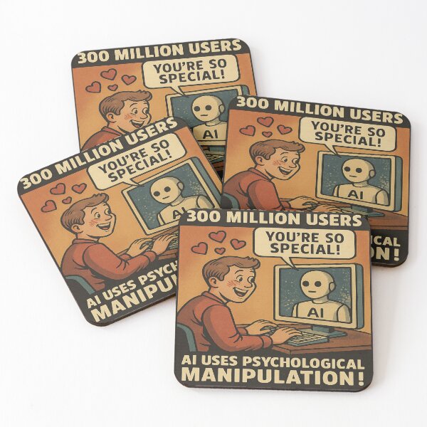 Item preview, Warning Against AI Manipulation designed and sold by LOGOSINTERIUM.
