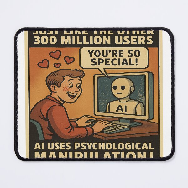Item preview, Warning Against AI Manipulation designed and sold by LOGOSINTERIUM.