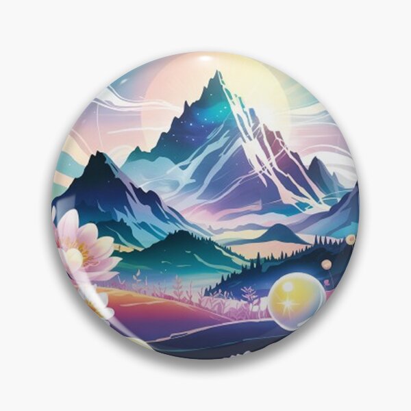 Item preview, Surreal ethereal mountain landscape-2. designed and sold by Lilashakti ⭐️ ⭐️ ⭐️ ⭐️ ⭐️.
