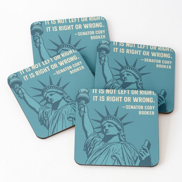 Item preview, “This Is a Moral Moment” Cory Booker Quote Poster | Inspirational Political Wall Art designed and sold by Pop-clothes.