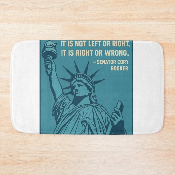 Item preview, “This Is a Moral Moment” Cory Booker Quote Poster | Inspirational Political Wall Art designed and sold by Pop-clothes.