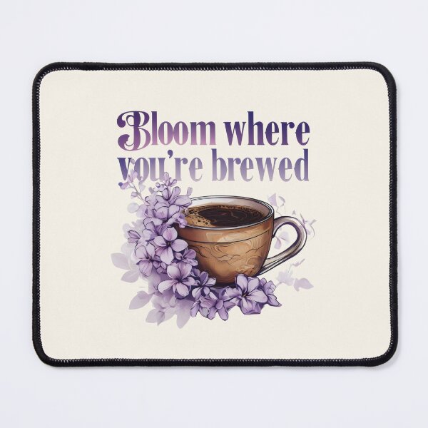 Item preview, Lilac Flower - Bloom Where You're Brewed designed and sold by DemureArtsy.