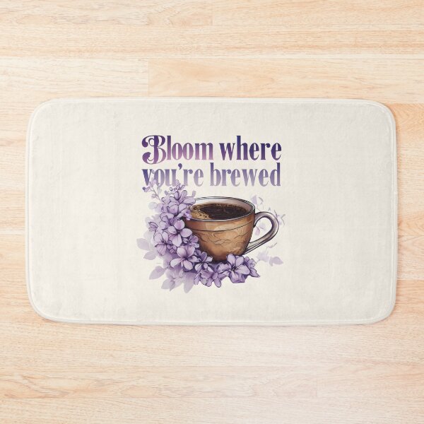 Item preview, Lilac Flower - Bloom Where You're Brewed designed and sold by DemureArtsy.