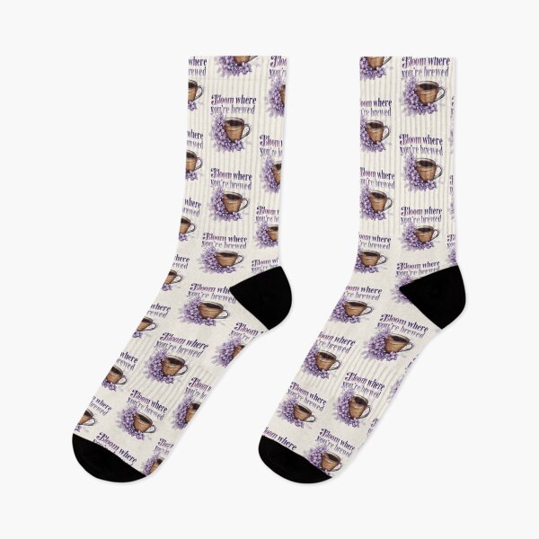 Item preview, Lilac Flower - Bloom Where You're Brewed designed and sold by DemureArtsy.