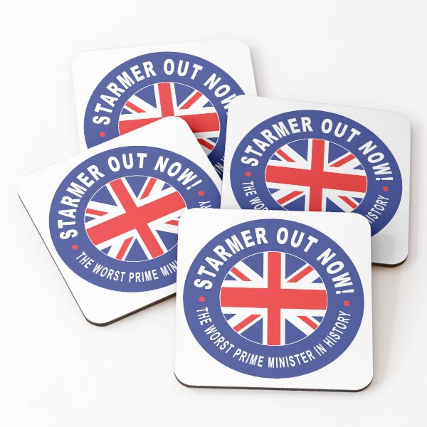 Item preview, Starmer Out Now,  protest sticker and t-shirts designed and sold by TaraGbear.
