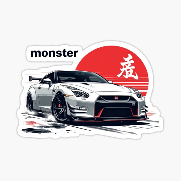 Item preview, R35 GTR Monster JDM Art  designed and sold by TheArtOfCar.
